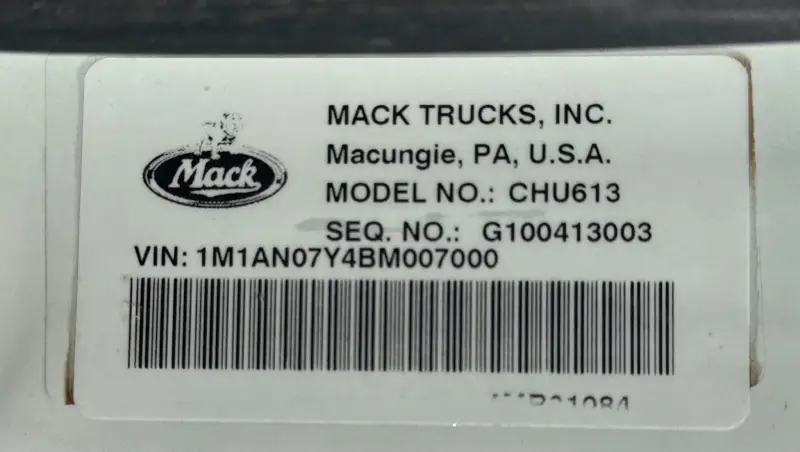 2011 Mack CHU613 photo 103